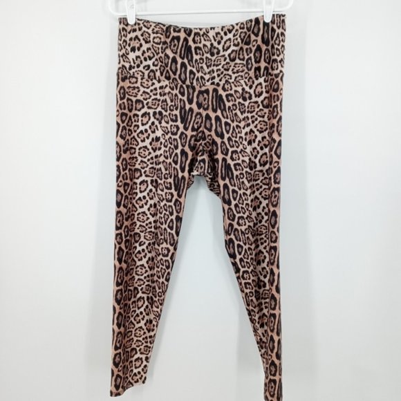 Onzie Cropped Leggings Leopard Print XL